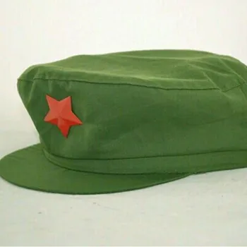 1949 Kitajski Rdeče Armade Klobuk Vojak Vojaške Skp Unisex Kostum Pripomoček Pet opozoril Star 043-331