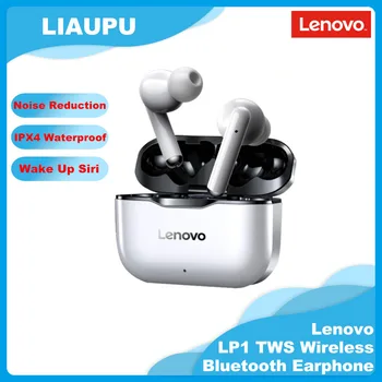 Lenovo LP1 TWS Ušesnih Čepkov Za IOS, Android, PC in Brezžična tehnologija Bluetooth 5.0 Touch Kontrole za Zmanjševanje Hrupa Dolgo Baterije Slušalka
