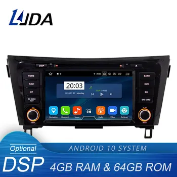 LJDA Android 10 Avto DVD Predvajalnik Za NISSAN Qashqai X-Trail-2018 Večpredstavnostna GPS Navigacija Stereo 2 Din avtoradio DSP 4G+64 G