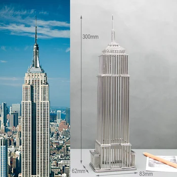 Jeklene Žice Model Čačke Destinacij Empire State Building Arhitekture Replika Kipa Imetnika Kartice in Nagrade