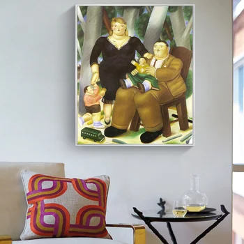 Predsedniških Družine z Fernando Botero Platna Slike Na Steni Umetnosti Plakatov In Fotografij Nordijska Umetnosti, Smešne Slike Cuadros