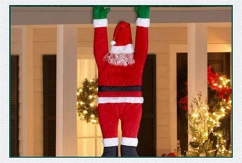 Božič Super veliki žamet Santa Claus dekoracijo oblačila, darila, praznična darila, vrata steni visi darila Stranka Dobave DIY Dekor