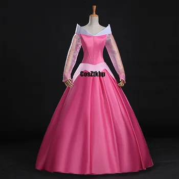 Film trnuljčica Princesa Aurora Cosplay Kostum za Odrasle Obleke noč Čarovnic, Božič Žensko Ogrinjalo Obleko lasulje dekleta meri