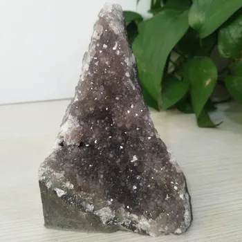Naravni kamen pisane ametist geode quartz crystal grozdov Surov kamen, mineralne doma dekor prikaz različnih barv kristali