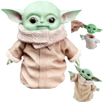 15 CM Star Wars Baby Yoda izterjavi Slika Disney PVC Model Lutke Otroci Igrače, Novo Leto, Božič Deco Darila Za Otroke