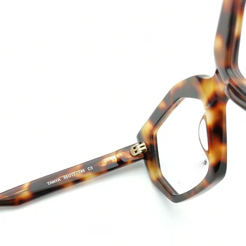 Tanja Acetat Lepilo Rdeča Kombinacija Obravnavi očala Rjave Tortoise Luksuzne blagovne Znamke Moški Ženske Optičnih Slik 2021 Najnovejši