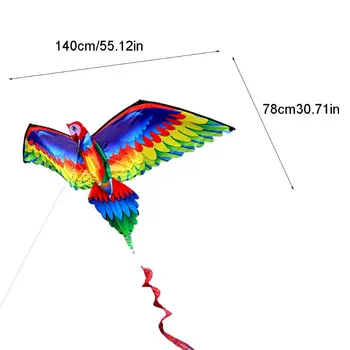 3D Papiga Kite Eno Linijo Leteči Zmaji z Repom in Ročaj Kite Otrok, ki Plujejo pod Ptice Zmaji Windsock Prostem za Odrasle in Otroke