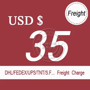 USD$35 DHL za dostavo tovora stroškov amortizacije za nekaj vzorcev kos