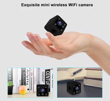HD mini kamera, wifi IP Kamera Night Vision 1080P mikro kamere, Daljinsko Spremljanje majhna Kamera Brezžična Mikro Cam 4X ZOOM skrite TF kartica