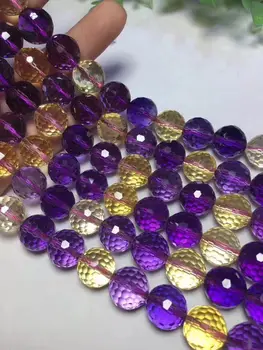 Ametrine krogu gladko 6/8/10 mm za DIY nakit, izdelava svoboden kroglice FPPJ debelo biseri narave gemstone