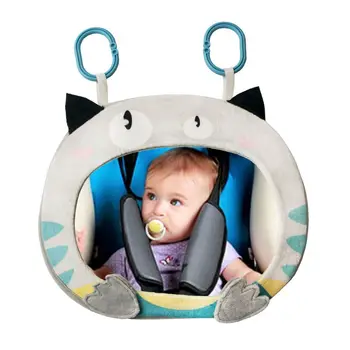 Avto Baby Rearview Mirror Širok Pogled Zadaj Nastavljiv Varnostni Sedež Nazaj Ogledala Dojenčke, Igrače, Risanka