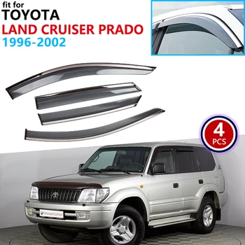 Za Toyota Land Cruiser Prado Merú 90 J90 1996-2002 Okno Vizir Vent platnene strehe, Dež Stražar Deflektor Ščit Avto Dodatki 1997