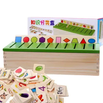 Montessori Začetku Izobraževalne Uganke Igrače Za Otroke Inteligence za Učenje Puzzle Lesene Bitje, Risanka 3D Puzzle