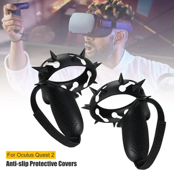 Dotik Krmilnik Ročaj Kritje Protector Za Oculus Quest 2 Anti-Vrgel Ročaj Zaščitni Rokav Silikonski VR Zaščitni Pokrov 2021