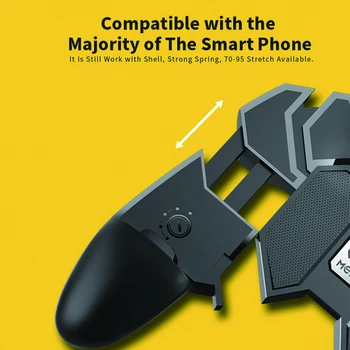 Pubg Krmilnik Šest Prst Gamepad Sproži Pubg Kovinski Sprožilec joystickom Pubg Za IOS Android Mobilni Telefon Game pad