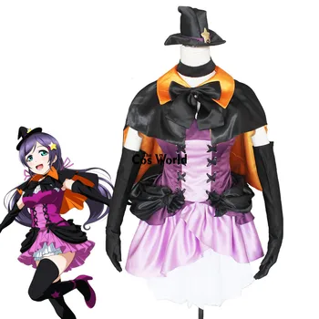 Ljubezen Živi Ples zvezd me Nozomi Tojo Hallowmas Halloween Plašč Cevi Vrhovi Enotno Obleko, Obleko Anime Cosplay Kostumi