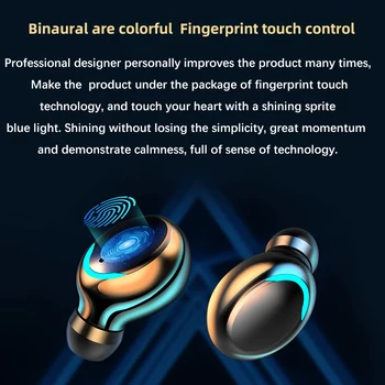 Brezžične Slušalke Bluetooth V5.0 F9 TWS Brezžične Bluetooth Slušalke HD Stereo LED Zaslon Vodotesne Slušalke Z Mikrofonom