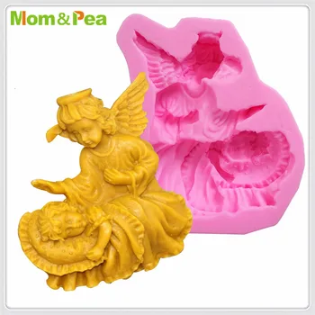 Mama&Grah MPA1987 Angel Silikonsko Plesni Torto Dekoracijo Fondat Torto 3D Plesni, Hrana Razred