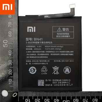 Prvotne Xiao Mi Pravi 4100mAh BN41 Baterija Za Xiaomi Redmi Opomba 4 MTK Helio X20 / Opomba 4X Pro MTK Helio X20 + Orodje