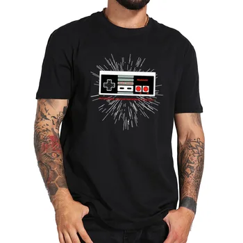 Bombaž Geek Nintendo T Shirt Video Igre Tshirt Dihanje Visoke Kakovosti Krpo EU Velikost Osnovne Camiseta
