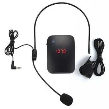 Brezžični Mikrofon FM Radio Oddajnik za Slušalke Ovratnik Tour Guide Clip-On Bluetooth mikrofon govor ojačevalnik