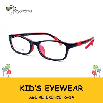 EYEOOMU Novih Otroci Očala TR90 Silicij Optična Očala Z Gume Rokav Šport Otrok Kratkovidnost Fant Daljnovidnost Dekle, Zložljivi Okvir