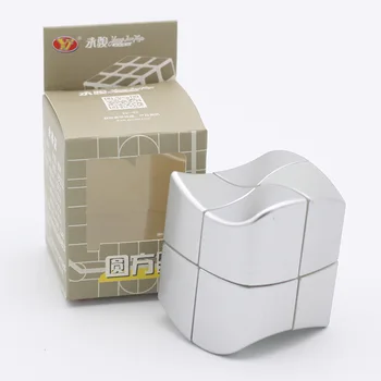 Vroče Prodaje YJ Yongjun yuanfang 2x2 Čarobna Kocka z Vrtnico Zlata Iver Strokovno 2X2X2 Hitrost Kocka Oblike Twist Izobraževalne Igrače Igra