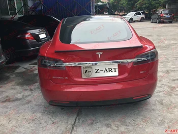 Z-ART ogljikovih vlaken OEM zadnji spojler za Tesla Model S ogljikovih vlaken rep spojler za Tesla Model S 2012-2017 zadaj boot spojler