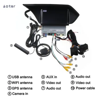 Android 9 Št Avto DVD predvajalnik, GPS Navigacija Za Benz E W212 2009-Auto Radio stereo predvajalnik multimedijski zaslon vodja enote za video