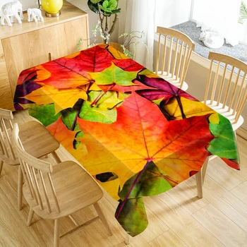 Maple Leaf Prtom Dustproof Mizi Krpo Pravokotne Poročno Dekoracijo Tabela Zajema Tekstil Doma