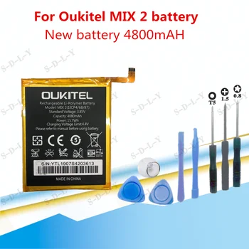 New Visoke Kakovosti 4080mAh OUKITEL MIX2 Baterija Za OukitelMIX 2 Mobilni Telefon +Sledenje + Orodja