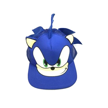 Vroče Anime Sonic Figur Igrače Jež Risanka Mladi Nastavljiv Hip Pop Klobuk, Kapa Modre Barve Za Fante Sonic Cosplay Stranka, Darila, Igrače,