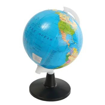 8,5 cm Plastično Mini Svetu, Svetu Atlas Z Vrtljivo Stojalo Geografija Montessori Izobraževalne Igrače Za Otroka, Otrok Darilo V angleškem jeziku
