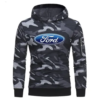 2018 Ford tiskanje pomlad novo Mens Prikrivanje Hoodies Modni pulover za prosti čas fitnes jakna Sweatshirts športna oblačila