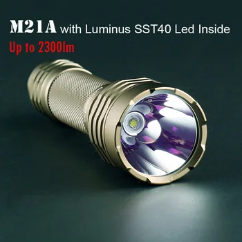 LED Svetilka Konvoj M21A z Luminus SST40 Led v Notranjosti Lanterna 2300lm Prenosna baterijska Svetilka 21700 Luč Tabor Lučka EOS Bliskavica