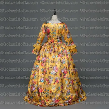 Novo Počitnice Marie Antoinette Obleko Gotsko Obdobje Srednjeveške Obleke Renaissance Vintage Obleke Žogo Zgleduje Elegantno Kostumi