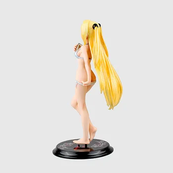 Japonski Anime Spremeniti, Da Ljubezen Ru Zlati Teme Seksi White & Black Kopalke PVC Dejanje Slika Seksi Yuuki Mikan Lala Model
