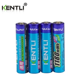 4pcs KENTLI AAA litij-Battery1.5V 1100mWh Litij-ionsko polimer AAA Rechargeble Baterije Stabilno napetost AAA Baterije
