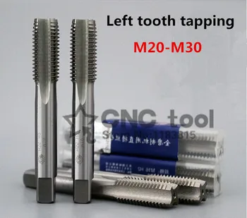 Brezplačne dostave 1Pc M22~M30 hitroreznega jekla levi zob pralni pipe anti zob naravnost nagubani tapnite levo se dotaknite možnosti(M22/M24/M27/M30)