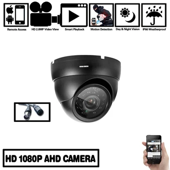 HD 1080P AHD CCTV Črna Kamera CCD IR Cut Filter Mikrokristalni 24 IR Led 1MP 2MP AHD Kamera 720P 1080P Dome Varnostna Kamera