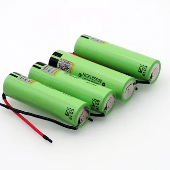 2pcs LiitoKala Novo Izvirno NCR18650B 3,7 v 3400mAh 18650 Li-ionska Baterija za Polnjenje Varjenje silikagel Kabel DIY