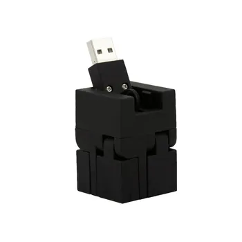Ustvarjalne Kocka Oblike USB Hub 5 Vrat High Speed Multi USB Razdelilnik Prenosni USB-Napajalnik Z napajalnim Adapterjem Za Prenosni RAČUNALNIK