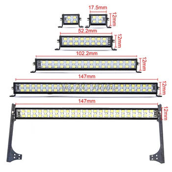 LED Luči Bar Nagib Svetilke CH3 Nadzor za 1/10 RC Gosenicah Osno Capra SCX10 II 90046 RGT EX86100 TRX6 TRX4 D90