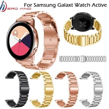 20 mm, iz Nerjavnega Jekla Watchband za Samsung Galaxy Watch 42mm Pametno Gledati Trak za Samsung Galaxy Watch Aktivna 2 Prestavi S2