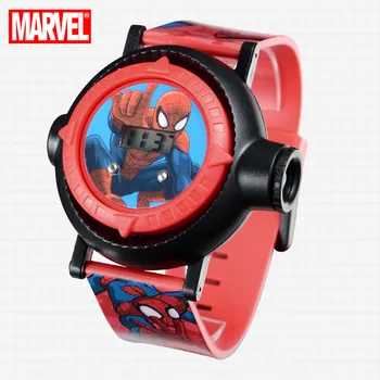 Disney MARVEL Uradni Spider Man Projekcija LED Digitalni Watch Otrok Kul Risanka Watch Otrok Darilo za Rojstni dan Fant Dekle Uro Igrača