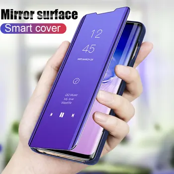Smart Ogledalo Flip Telefon Kritje velja Za Asus zenfone 6 zs630kl Smart Zaščitna shockproof Primeru Za zs630kl Smart Zadnji Pokrovček