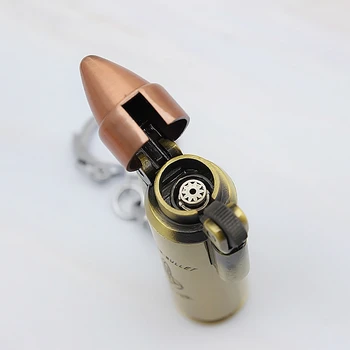 Bullet Baklo Turbo Vžigalnik Kovinski Butan Cigar Lažji Retro Plina Cigaret 1300 C Veter Lažji Kajenje Dodatki