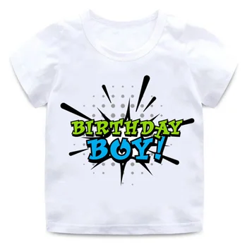 Novi fantje in dekleta rojstni dan številko 1-5 pismo Tshirt tiskanje otrok poletje starši-otrok, oblačila za rojstni dan darilo digitalni T-shirt