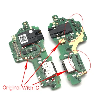 Polnjenje prek kabla USB Vrat, Priključite Konektor Dock Odbor Flex Kabel Z Mikrofonom Mikrofon Nadomestnih Delov Za Lenovo Z6 Lite L38111