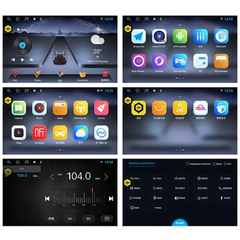 2 Din Android 10.1 Avto Radio Multimedijski Predvajalnik Videa Dvojno Stereo Navigacijo GPS WIFI Bluetooth Predvajalnik, AUX Auto Stereo 7 inch
